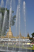 Yangon Myanmar. The Sule Paya from Mahabandoola Garden. 